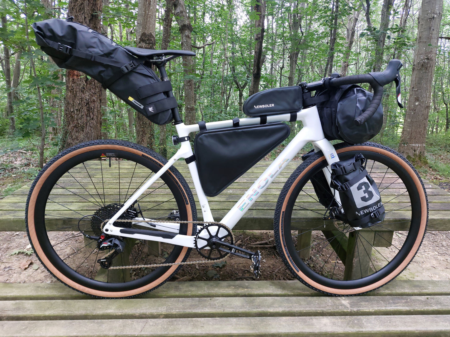 LOTE 9 PIEZAS 37L BIKEPACKING 100% IMPERMEABLE